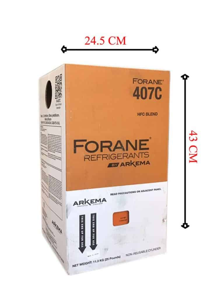 Forane R407c น้ำยาแอร์ r407c 11.3kg FORANE ราคาส่ง ถูกกว่าตามตลาด 15 %